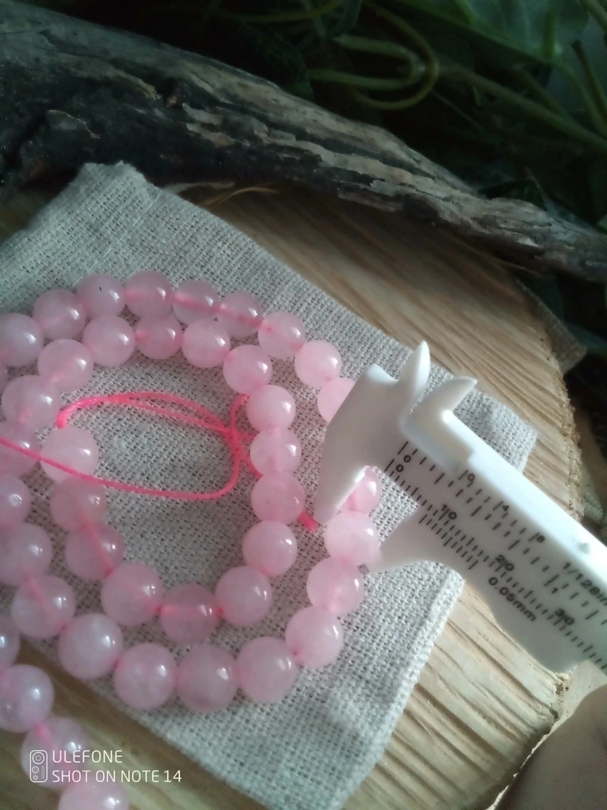 Lot de perles de quartz rose pierres naturelles lithothérapie – photo 2